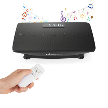 Vibration Plate Exercise Machine with Gravity Sensor for Home-Black - Color: Black